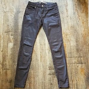 Zara Woman slim fit coated jeans size 24